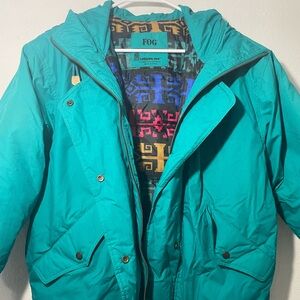 London Fog Teal Insulated Coat